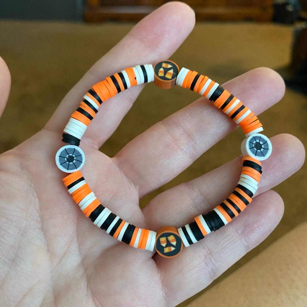 Halloween Beaded Stretch Bracelet